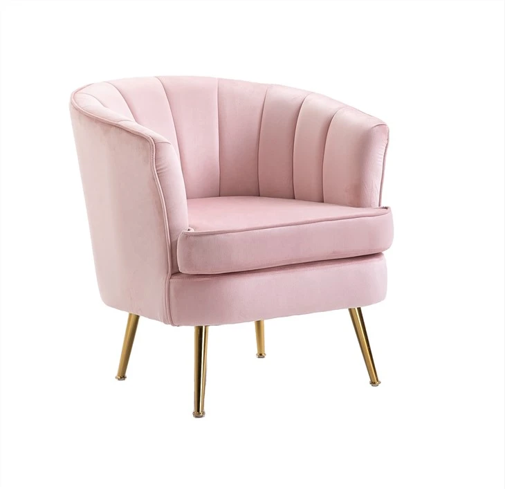 Cadeiriau Braich Hamdden Pinc Modern