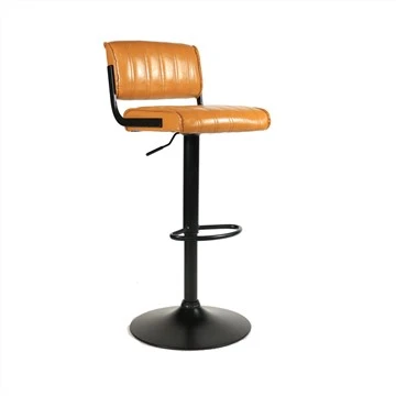 Stôl Bar Lledr Uchder Addasadwy