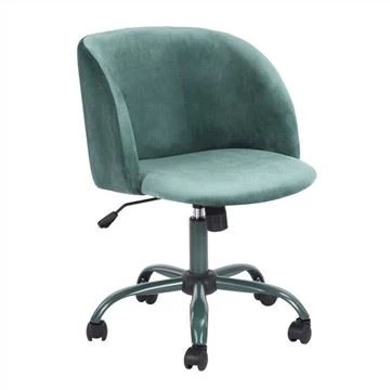 Adjustabe Cadeirydd Desg Armless Velvet