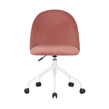 Cadair Swyddfa Gartref Morden Style Swivel Gyda Gorchudd Ffabrig Velvet