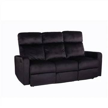 Ffabrig Velvet Recliner Soffa Adrannol