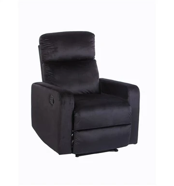 Ffabrig Velvet Soffa Recliner Sengl
