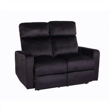Ffabrig Velvet Dwy-soffa gogwyddo sedd