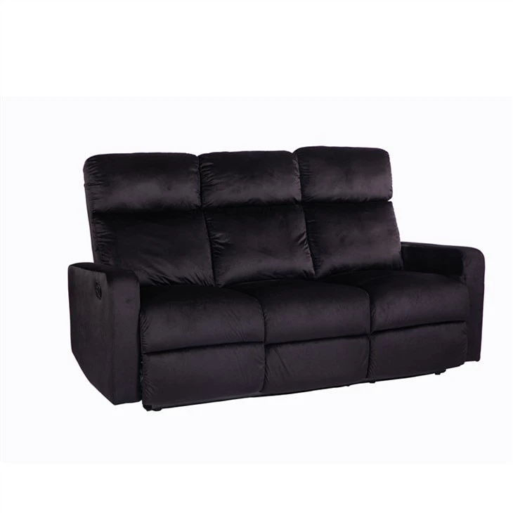 Ffabrig Velvet Recliner Soffa Adrannol