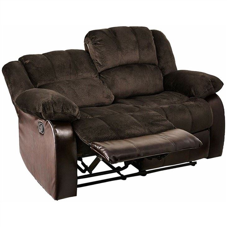 Ffabrig PU Lledr addasadwy Recliner Soffa
