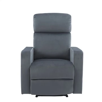 Ffabrig Recliner Soffa Sengl Gyda Swyddogaeth Recliner