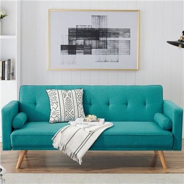 Gwely Soffa Plygu Couch Ffabrig