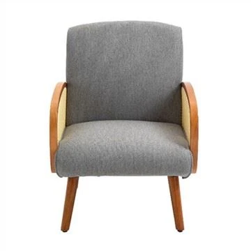 Cadair Fraich Accent Rattan Armrest chwaethus