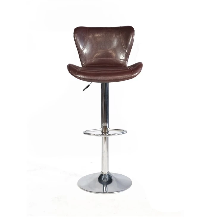 Swivel Stôl Cownter Lledr